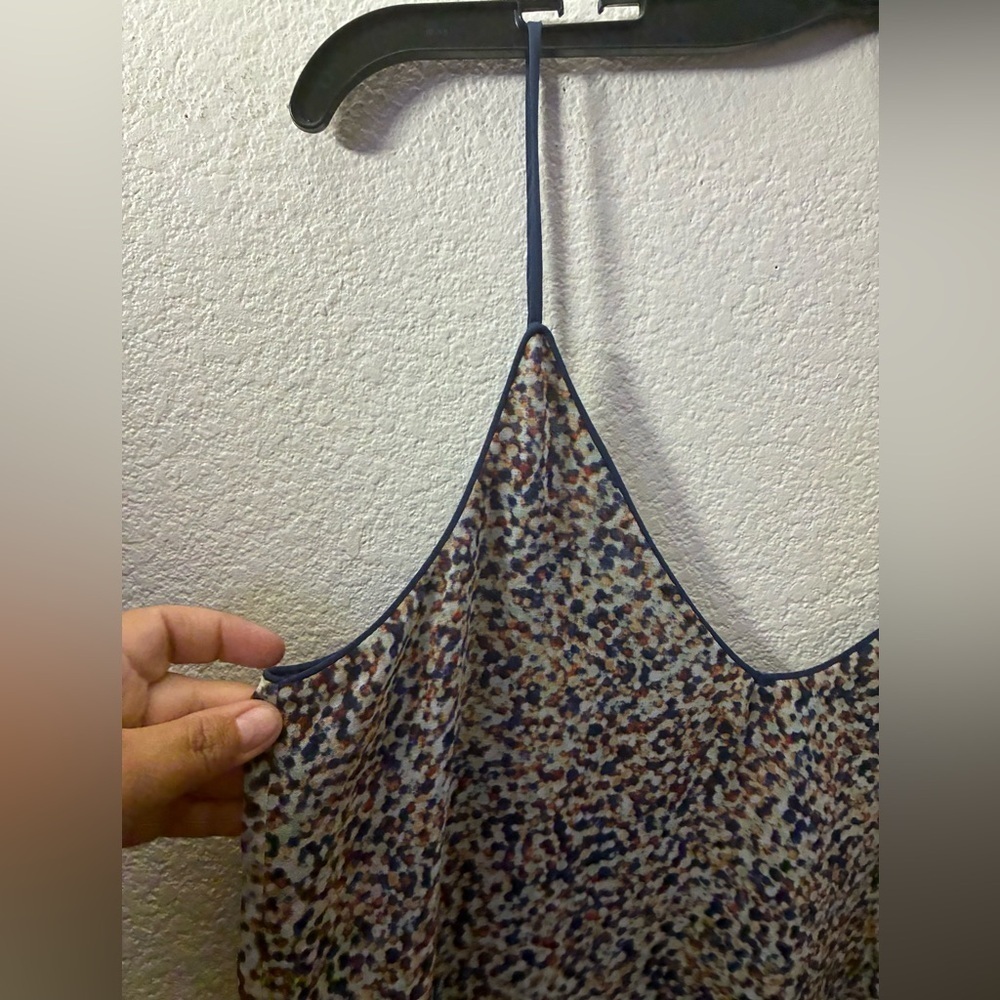 Zara Navy Speckled Camisole Top XS - Picture 4 of 10
